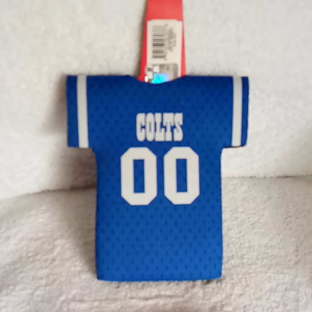 NFL colts Jersey bottle coozie
